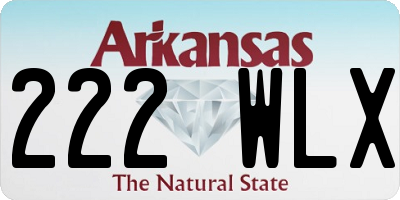 AR license plate 222WLX