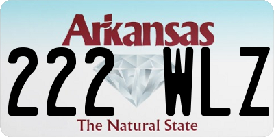 AR license plate 222WLZ