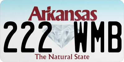 AR license plate 222WMB