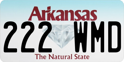 AR license plate 222WMD