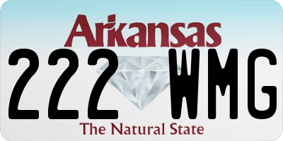 AR license plate 222WMG