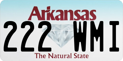 AR license plate 222WMI