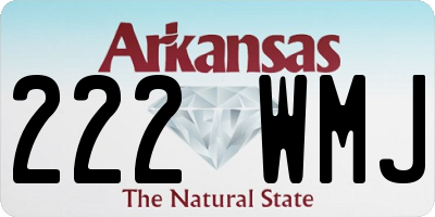 AR license plate 222WMJ
