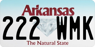AR license plate 222WMK