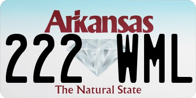 AR license plate 222WML