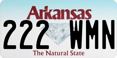 AR license plate 222WMN
