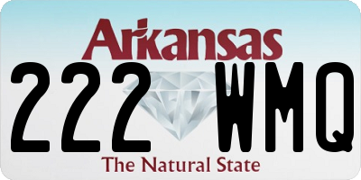 AR license plate 222WMQ
