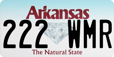 AR license plate 222WMR
