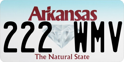 AR license plate 222WMV