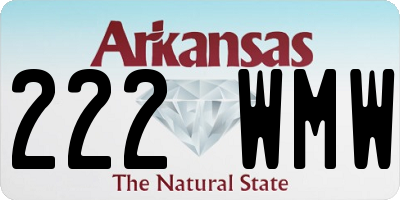 AR license plate 222WMW
