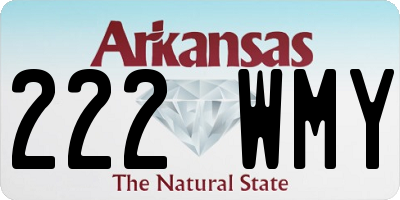 AR license plate 222WMY