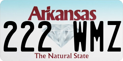 AR license plate 222WMZ