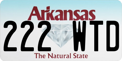 AR license plate 222WTD