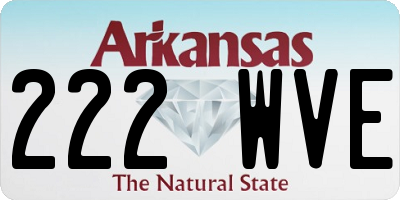 AR license plate 222WVE