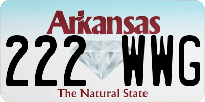 AR license plate 222WWG