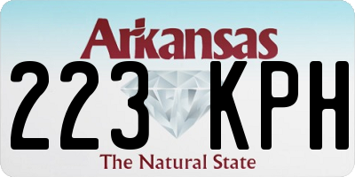 AR license plate 223KPH