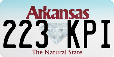 AR license plate 223KPI