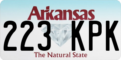 AR license plate 223KPK