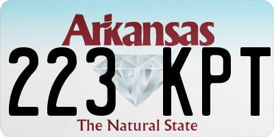 AR license plate 223KPT