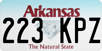 AR license plate 223KPZ