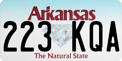 AR license plate 223KQA