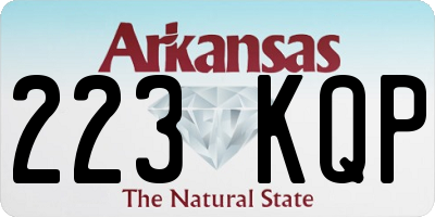 AR license plate 223KQP