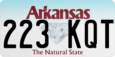 AR license plate 223KQT