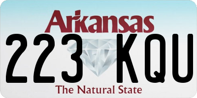 AR license plate 223KQU