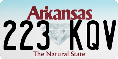 AR license plate 223KQV