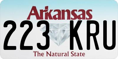 AR license plate 223KRU