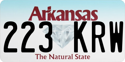 AR license plate 223KRW