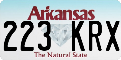 AR license plate 223KRX
