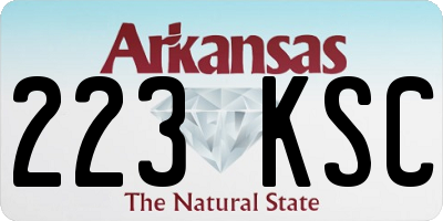 AR license plate 223KSC