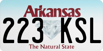 AR license plate 223KSL
