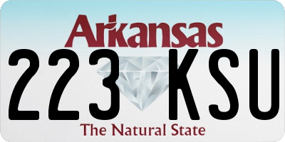 AR license plate 223KSU