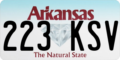 AR license plate 223KSV