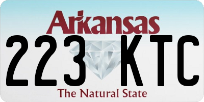 AR license plate 223KTC
