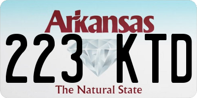 AR license plate 223KTD