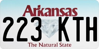 AR license plate 223KTH