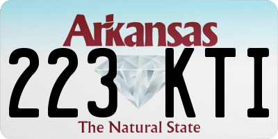AR license plate 223KTI