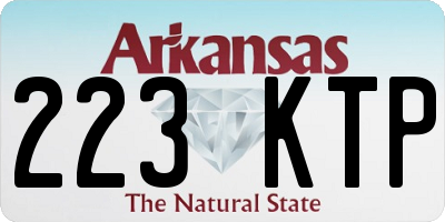 AR license plate 223KTP