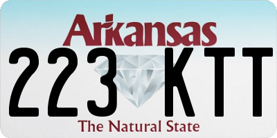 AR license plate 223KTT