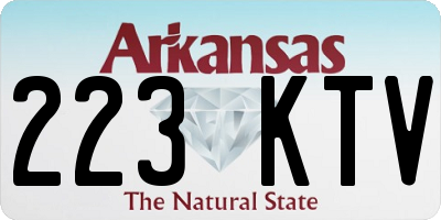 AR license plate 223KTV