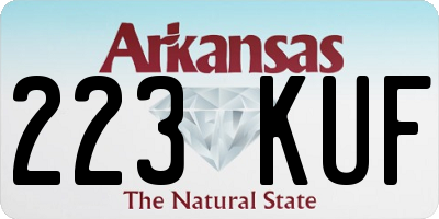 AR license plate 223KUF