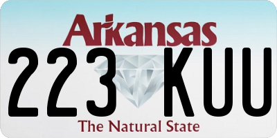 AR license plate 223KUU