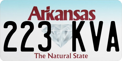 AR license plate 223KVA