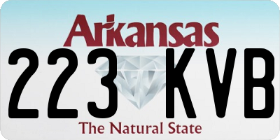 AR license plate 223KVB