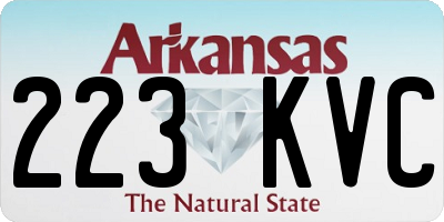 AR license plate 223KVC