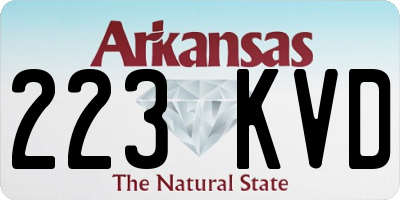 AR license plate 223KVD