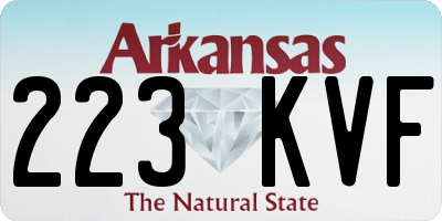 AR license plate 223KVF